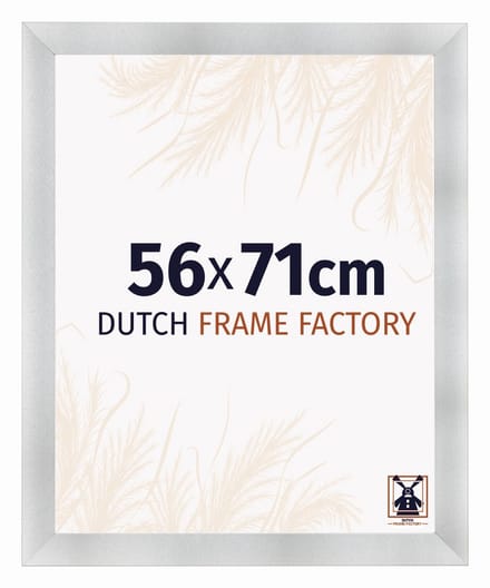 Fotolijst 56x71 cm - MDF - Aluminium Geborsteld - Praag