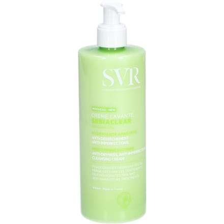 SVR Sebiaclear 400ml Kalmerende Gezichtsreiniger met Crème-effect voor Onzuivere Huid