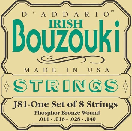 D'Addario J81 Phosphor Bronze Irish Bouzouki Strings