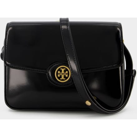 Robinson tas - Tory Burch - Leer - Zwart