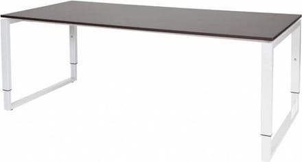 Verstelbaar Bureau - Domino Plus 200x90 logan - wit frame