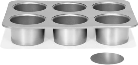 Patisse Cheesecakevorm Mini 8 Cm Staal Zilver