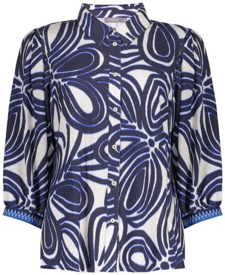 Geisha blouse print 63250-20 maat S