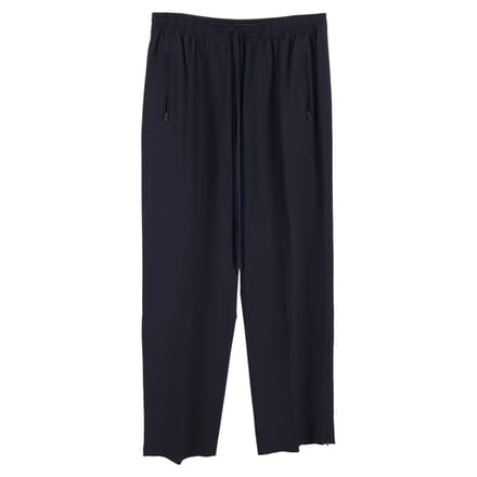Chloé broek met trekkoord in marineblauw polyester