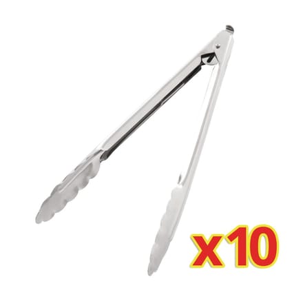 Bulkvoordeel X10 Vogue Serveertangen 25,5cm - Vogue S633