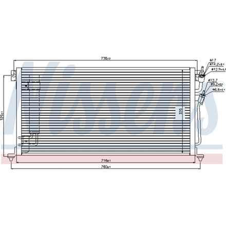 Condensator, airconditioning NISSENS 940439