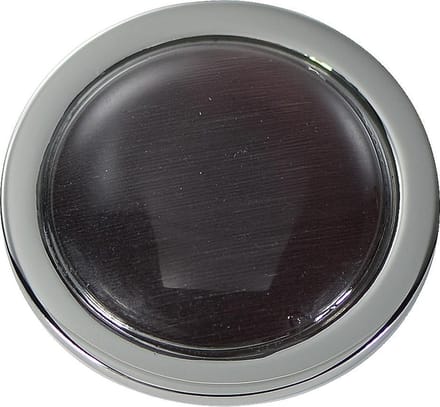 Quiges - Munthouder Munt 25mm Cat's Eye Paars Zilverkleurig - EPRS044