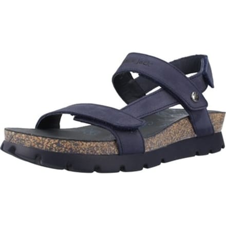 Panama Jack Sandaal Selma Basics B1 Nubuck Marino Navy Blauw