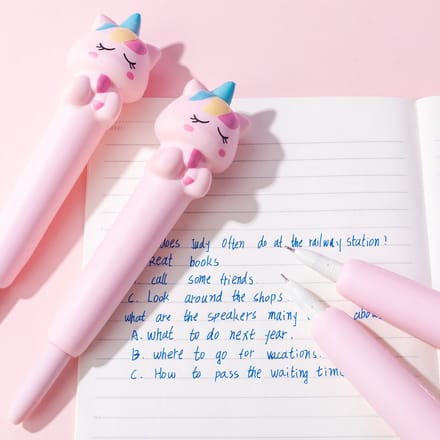 Lazy Stars Eenhoorn squishy gel pen - 2 pcs