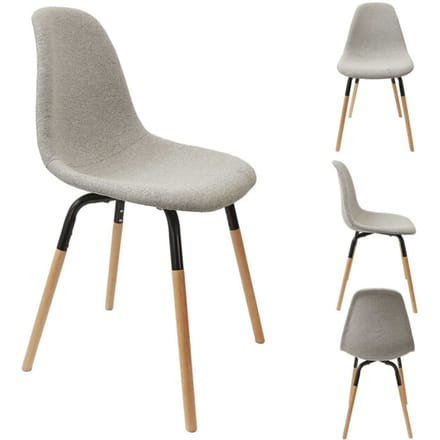 Home Deco Factory Eetkamerstoelen phenix set van 4 stuks eettafelstoel licht