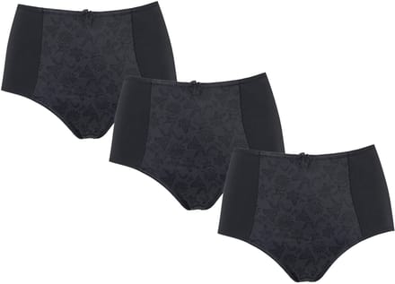 3-pack Dames Tailleslip art. 8012 J&C zwart - maat 3XL
