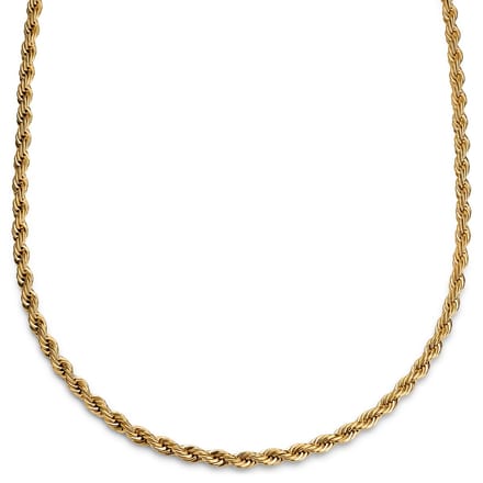 Essentials | 4 mm Goudkleurige Ketting met Gedraaide Schakels