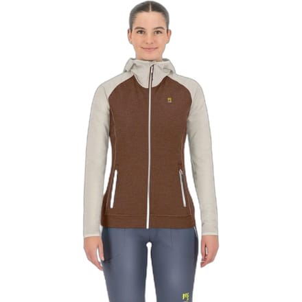 Fleece met capuchon en volledige rits voor dames Karpos Ambrizzola