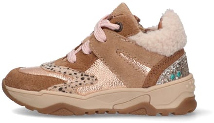 Cody Chunky Lage Sneakers Meisjes Bruin