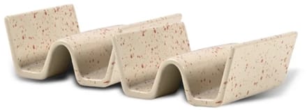 Sagaform Ditte taco houder set van 2 11.5x11.5cm H5.5cm beige / bordeaux