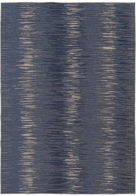 Abstract vloerkleed - Sapphire Ripple jeansblauw 160x230