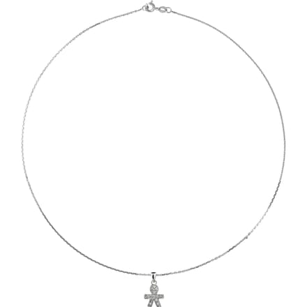Garcon Necklace Serti Silver Zirkoniumoxides 925 - Jongen