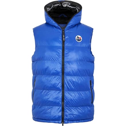 Born Rich Heren Mateo gewatteerd vest met capuchon (Blauw)