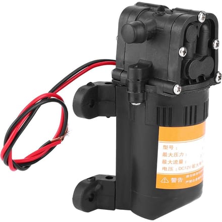 Mini Diafragma Waterpomp van Hoge Kwaliteit Plastic 12V 0.48MPA 3.5L Min