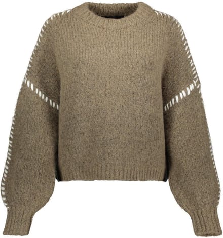 Vero Moda Trui Vmzen Ls O-neck Pullover Ga Exp Rep 10319990 Fungi/solid W. S Dames Maat - M
