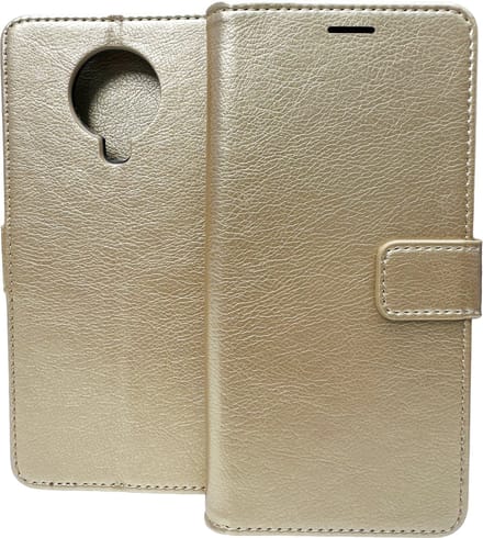 Bookcase Geschikt voor: Nokia G10 / G20 - Goud - portemonnee hoesje