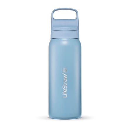LifeStraw Go 2.0 Stainless Steel Water Filter Bottle - 700 ml - Icelandic Blue
