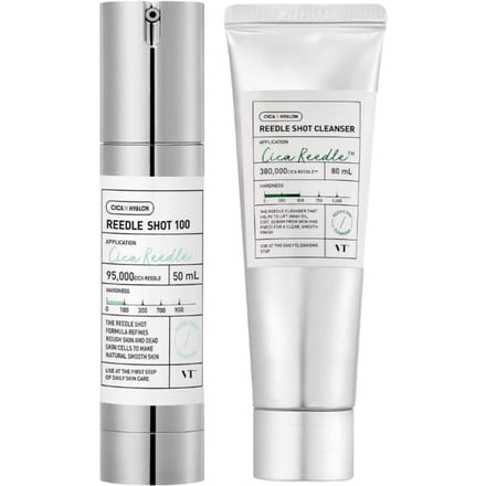 VT Reedle Shot 100 Essence Booster 50ml Nettoyant 80ml Ensemble Micro-Aiguilles Hydratant white