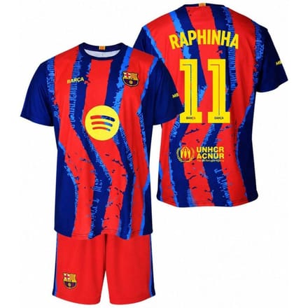 FC Barcelone Raphinha ensemble maillot short junior boîte 2025/26 BC59ER 152 multicolore