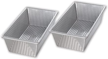 Set van 2 Kleine Bakvormen voor Brood en Cake van Gealuminiseerd Staal