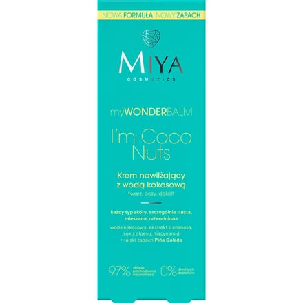 MIYA Cosmetics myWONDERBALM I'm Coco Nuts Moisturizing Cream with Coconut Water 75 ml