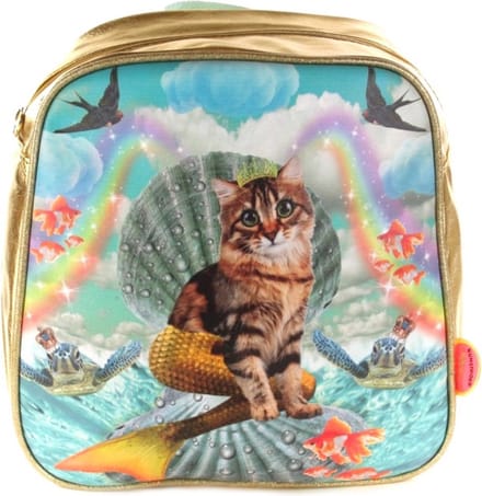 Kunstboer rugzak Catmermaid - poes zeemeermin