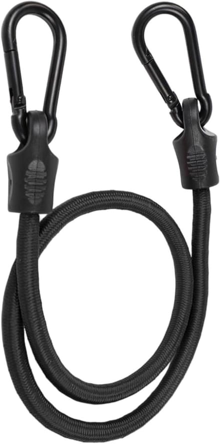 Spanband met haak - Elastisch touw - Bagage vastzetten - Hoge elasticiteit - 120cm - Zwart