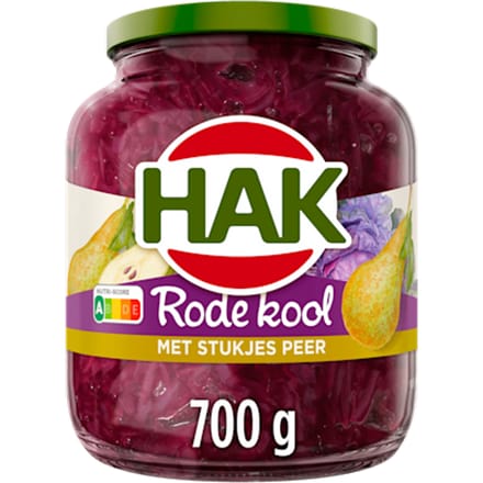 Rode kool met stukjes peer