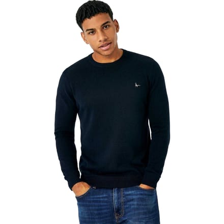 Jack Wills Heren Seabourne Logo Crew Hals Trui (Marine)