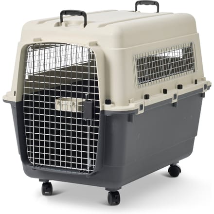 Transportbox Feria met Wieltjes - Maat 5: M, antraciet/beige