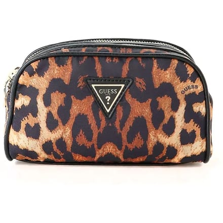 GUESS Utensil zak Christelle Double Zip Black Multi Veelkleurig