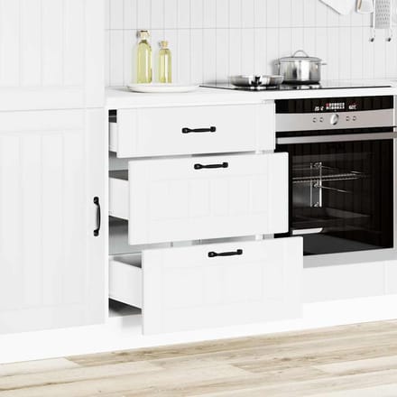 vidaXL - Onderkast - Lucca - bewerkt - hout - wit