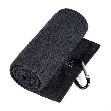 Nivard Golf Handdoek - Golfhanddoek - Golf Accessoires - Towel - Comfortabel - Zwart