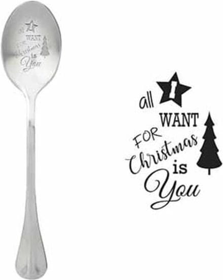 One Message Spoon Set6 All I Want For Christmas Is You