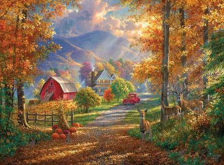 Legpuzzel Herfst - Herinneringen - Ontspanning - 1000 Stukjes - 68 x 50 cm - Herfstkleuren