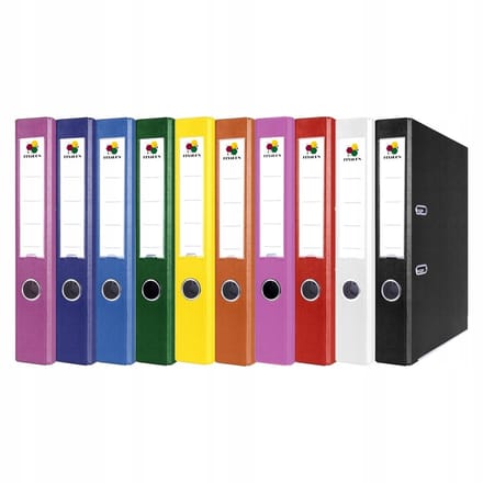 10x A4 Ordner 50mm met Ring, Mix Kleuren