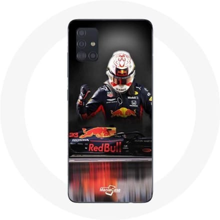 Coque - Maniacase - Samsung Galaxy A71 - Formule 1 Max Verstappen - Protection - Souple noir