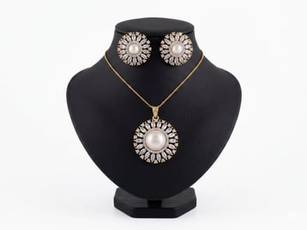 N3 Collecties Parel Hanger set van hoge kwaliteit voor Dames