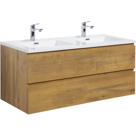 Badplaats Badkamermeubel Set Angela 120 cm – Eiken – Badmeubel met Wastafel