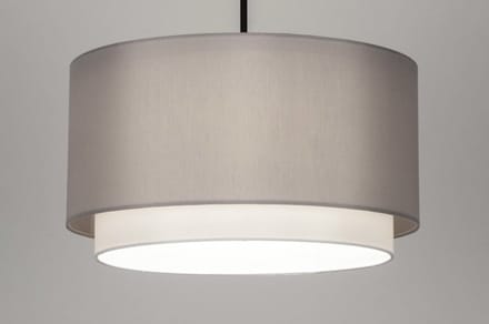Lumidora Hanglamp 30867 - SHANNON - E27 - Grijs - Metaal - ⌀ 47 cm