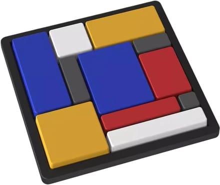 Logische Puzzel - Hersenkraker Speelgoed - Mentale Uitdaging - 88 Uitdagingen - 14.7 cm - Houtkleur