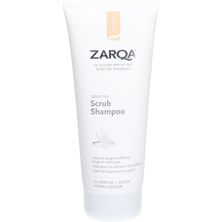 ZARQA Sensitive Scrub Shampoo - 200 ml - Hypoallergeen