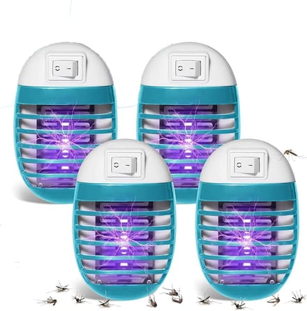 Effectieve Elektrische Muggenlamp - Muggennet voor Binnen en Buiten - 4 Stuks