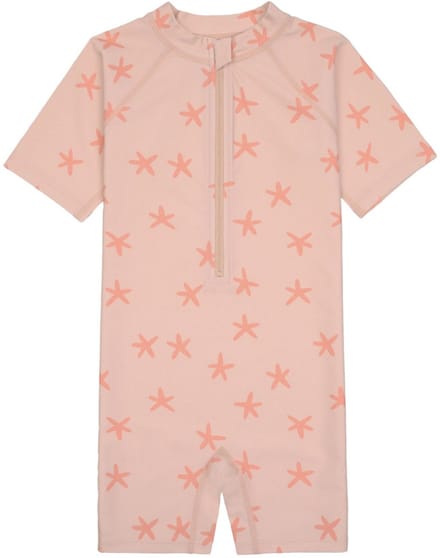 Lässig - UV - Zwemset - Korte mouw - Zeester - Roze - Peach - Maat 92