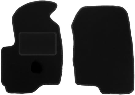 Zwarte veloursmatten voor: Mitsubishi Colt VII hatchback (2004-2008)